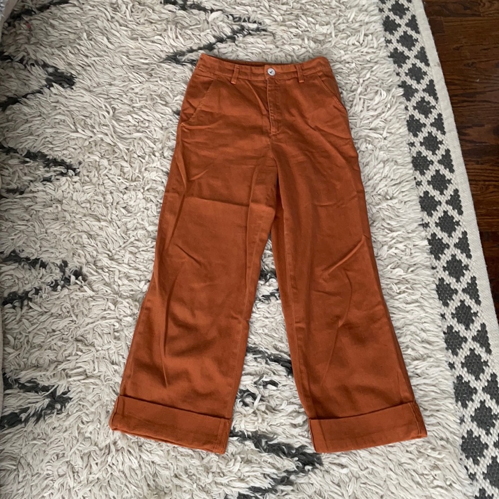Free People wide leg cropped pants